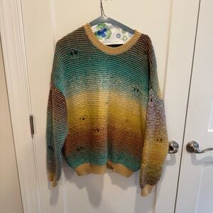 Gradient Knit Women's Sweater